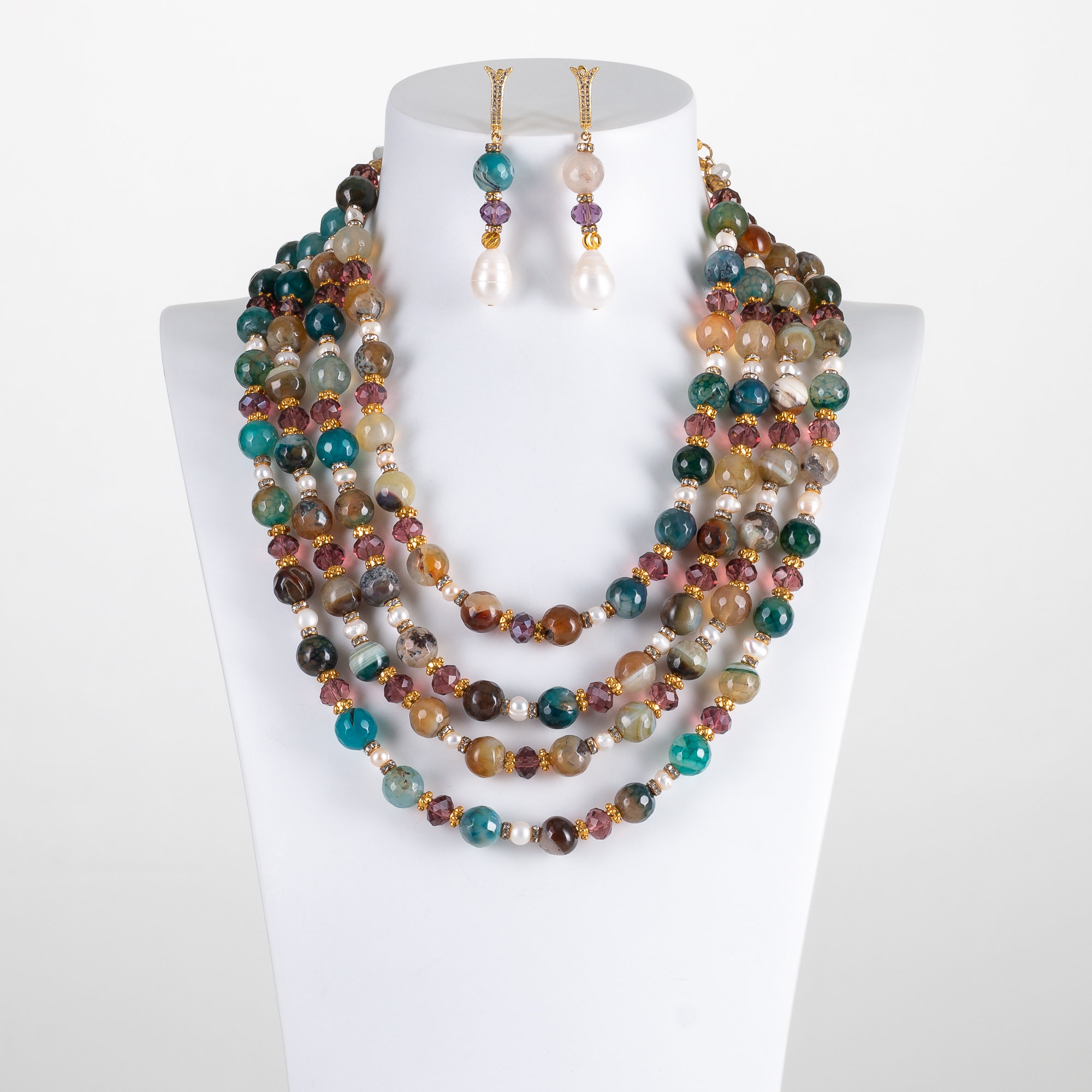 Aqua Necklace Set