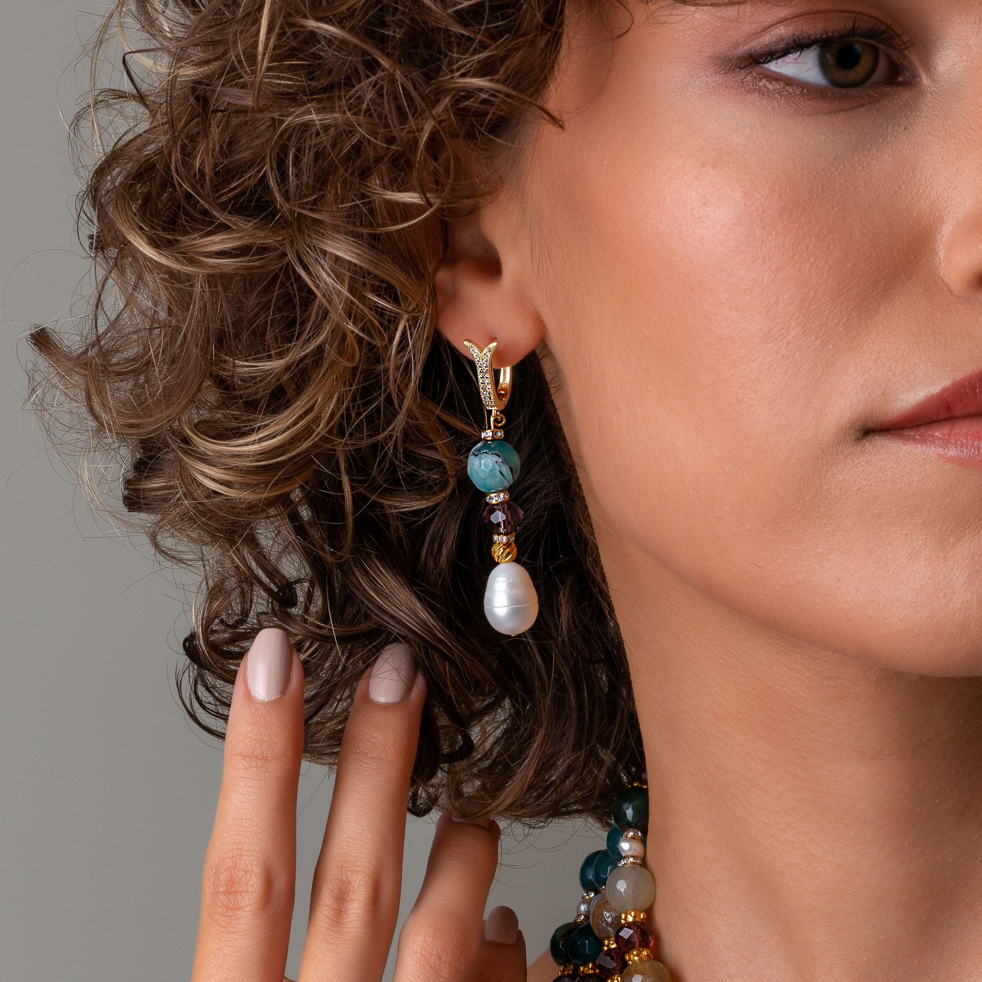 Aqua Necklace Set