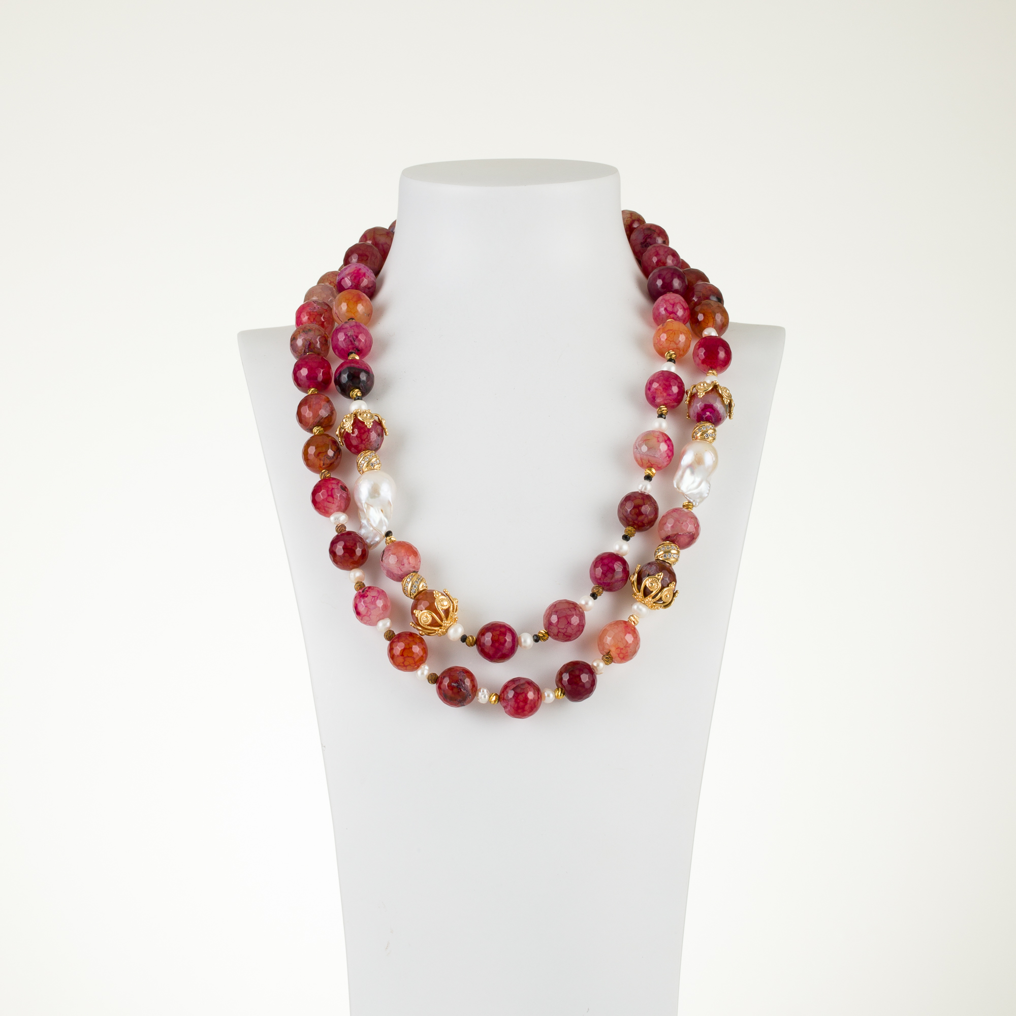 Fushia Necklace Set